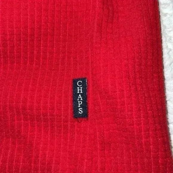 Chaps Men’s Red Pullover F7 - Picture 5 of 6